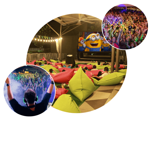 Silent cinema headphone hire